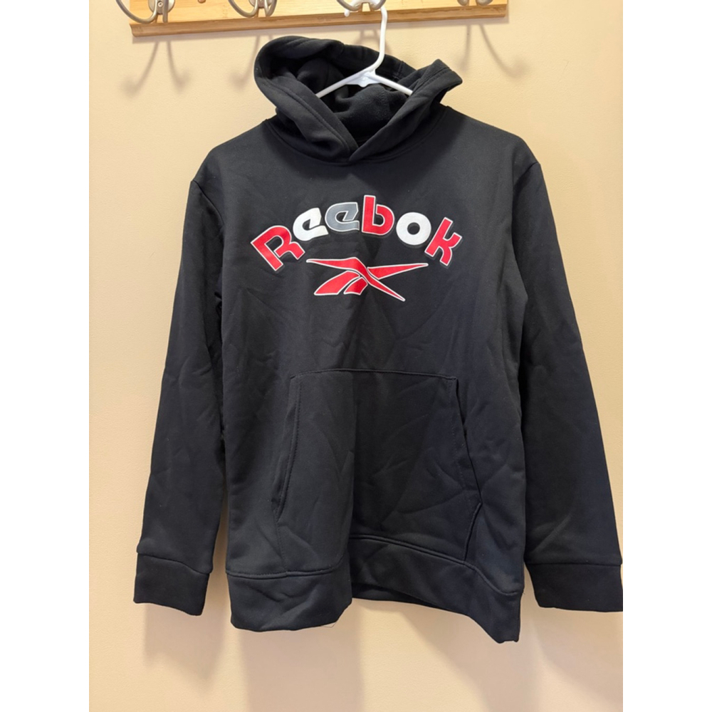 Reebok Boy’s Fleece Lined Hoodie XL (14-16) Black Polyester